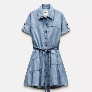 Zara Dark Blue Denim dress